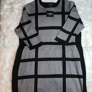 Liz Claiborne new black & gray dress 1XL Brand new